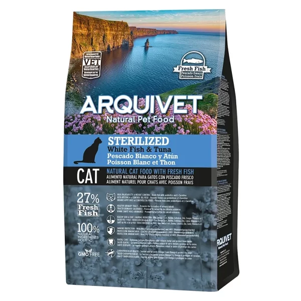 Arquivet Pienso para Gatos de Pescado Blanco y Atún