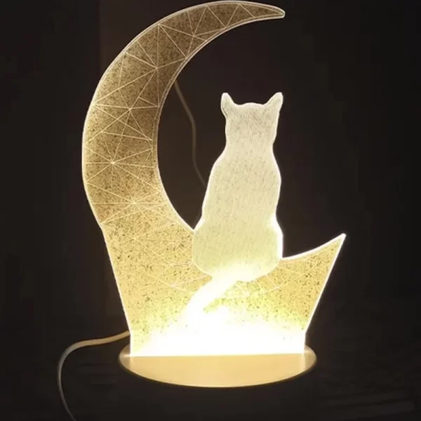 lampara gato Luna